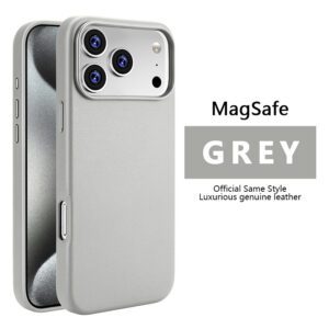 861ee4616b6a8400224a1460661733a Leather Magnetic Case Without IC Notification IP 17 PM Pine needle green