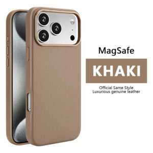 988090756d3229535dcbefefa7c253d Leather Magnetic Case Without IC Notification IP 17 AIR Pine needle green