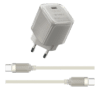 WIWU Jello 30W GaN Charger Sets Wi-U017 C-C, EU Plug Titanium