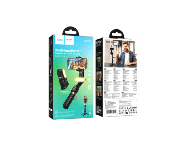 Hoco DYY06 Single-axis camera stabilizer selfie stick black