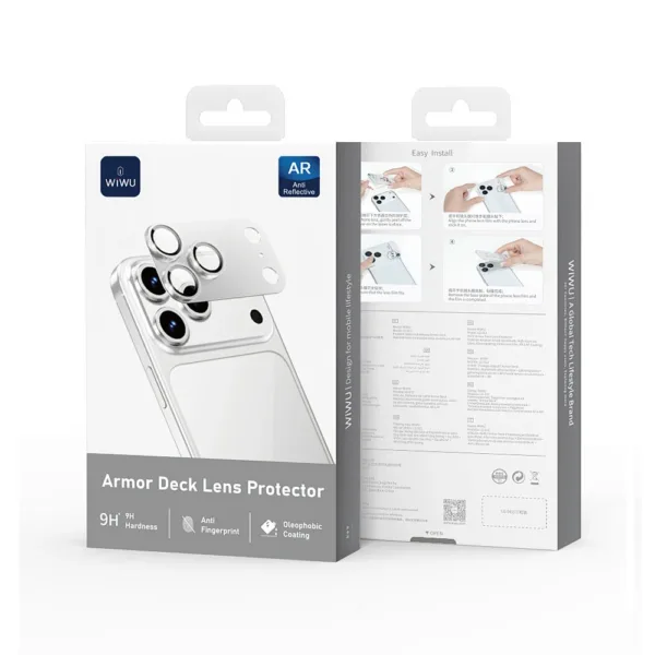 Wiwu Armor Deck Lens Protector for iP17 Pro Max 6.9" LG-012 Silver