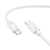 Hoco X122 Benefit 60W silicone charging data cable C to C(packaged) white