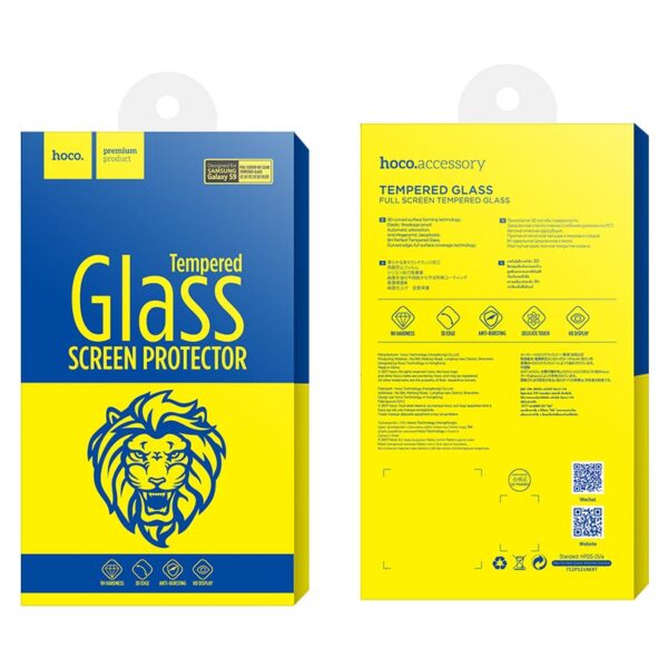 Hoco Full high transparent tempered glass for Galaxy S9 Plusblack