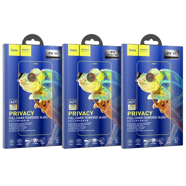 Hoco Shatterproof edges full screen anti-spy tempered glass for iPhone12 mini(A21)