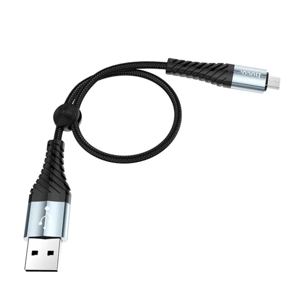 Hoco X38 Cool Charging data cable for Micro(L=0.25M) black