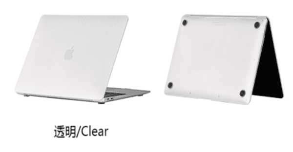 Crystal Sand MacBook Cover 13.3 Pro 2020-2021 (A1706/A1708/A1989/A2159/A2289/A2251/A2338) Clear