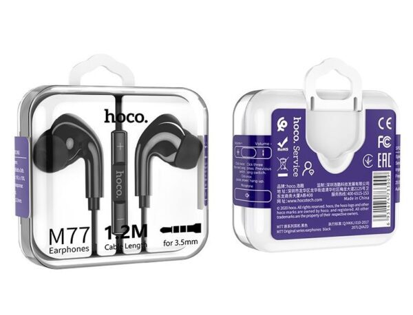 Hoco M77 Original series earphones display set(20PCS) Black