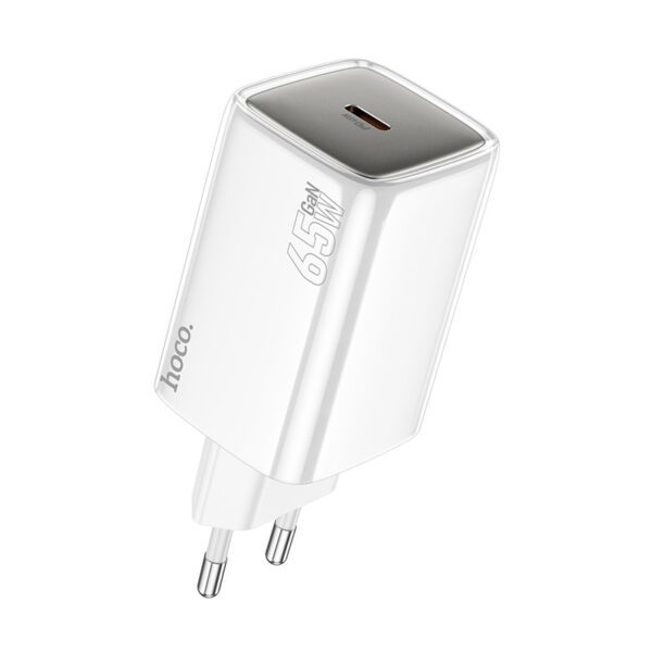 Hoco N48 Glorious single port PD65W charger(EU) white