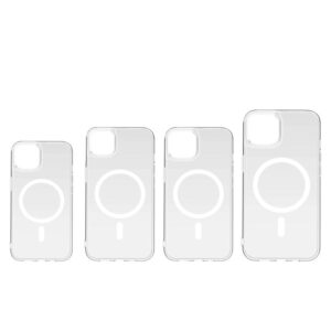 XO K13B iP12 Pro Max TPU+acrylic phone  case Built-in magnet Clear