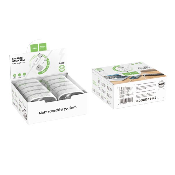 包装大图2 Hoco DU38 Lightweight charging data cable Type-C set(20PCS) white