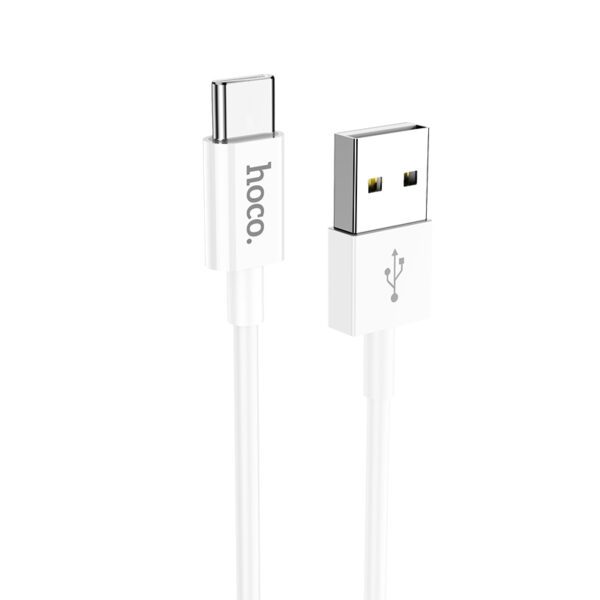 白底白 Hoco DU38 Lightweight charging data cable Type-C set(20PCS) white