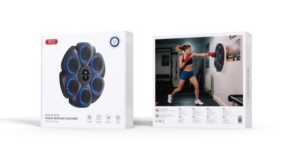 XO SF-02 Musical Boxing Target 6 Targets RGB Lights Auto Scoring (With Adult Full Cover Boxing Gloves)