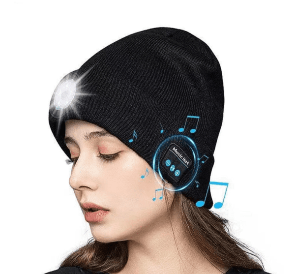 XO M02 Bluetooth Music Knitted Hat Removable and Washable With LED Lighting