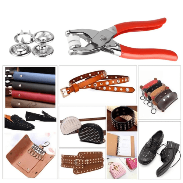 Image_20260423065001_1890_1 XO TS10 Fastener Pliers Press Tool Kit ( 100 sets of five-prong clamps + 1 empty box)