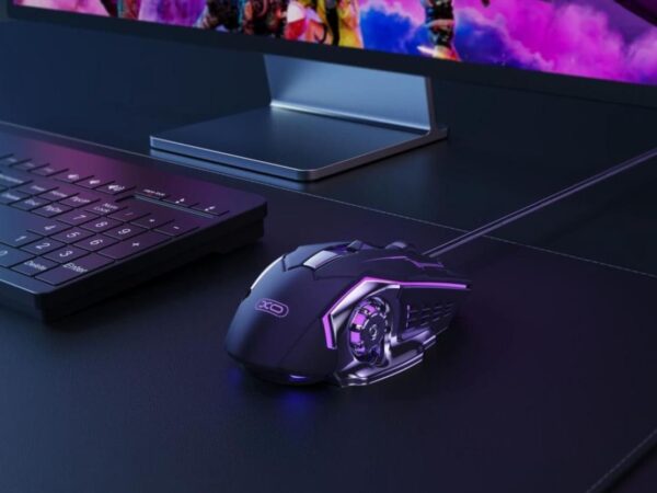XO M10 Gaming Mechanical 6-Button Light Emitting Wired Mouse
