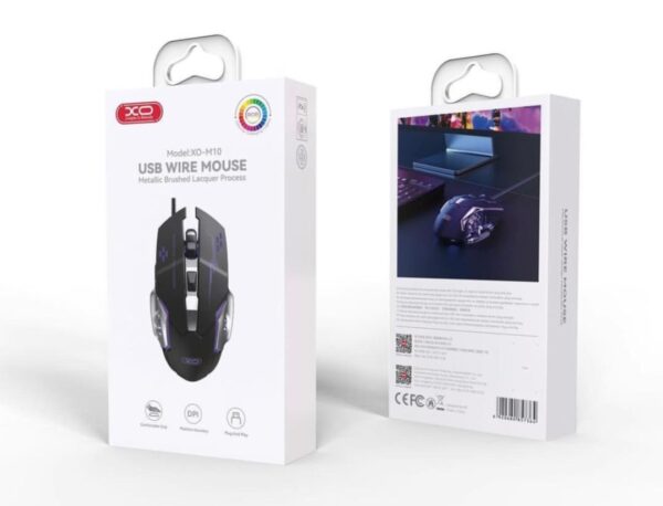 XO M10 Gaming Mechanical 6-Button Light Emitting Wired Mouse