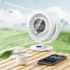 Hoco HX608 clip mount fan white