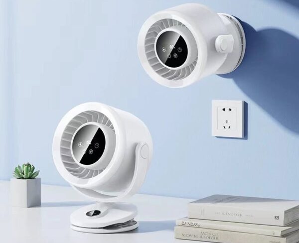 Hoco HX608 clip mount fan white