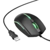 Hoco GM37 Wonderful gaming luminous wired mouse black