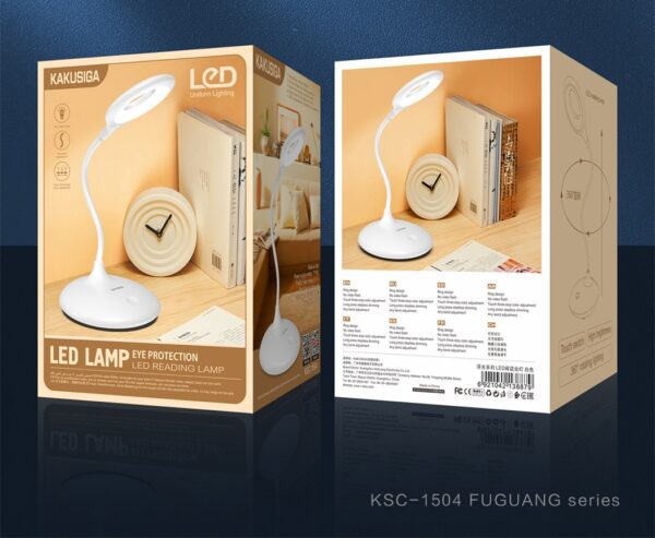 Kakusiga KSC-1504 FUGUANG foldable LED reading table lamp White