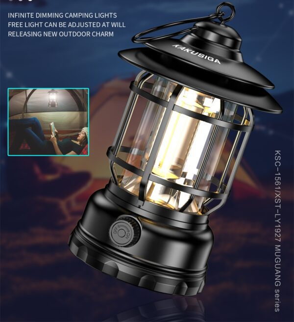 Kakusiga KSC-1561 MUGUANG Series Outdoor Camping Light Black