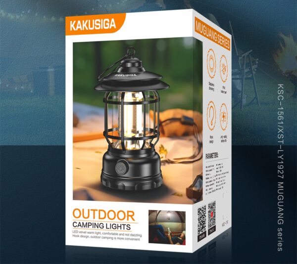 Kakusiga KSC-1561 MUGUANG Series Outdoor Camping Light Black