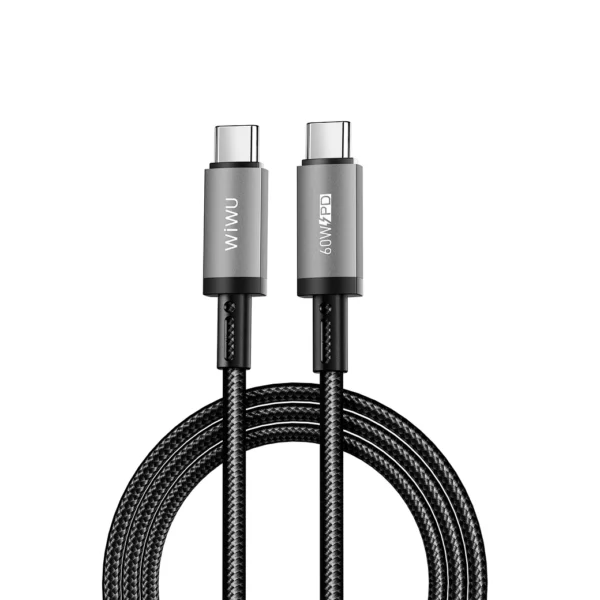 Wiwu 60W Titanlink Series Charging Cable 1M Wi-C057 C-C Grey