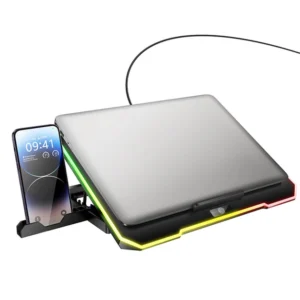 478515311 Hoco DH19 Cool RGB notebook cooling stand black