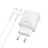 Hoco CS113A Lounge single port PD40W charger set(C to C)(EU) white