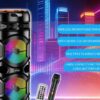 Kakusiga KK-8216 LINGXING colorful light wireless speaker Black