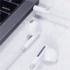 AceFast L14 3.5mm semi-in-ear wired earphones with mic,white