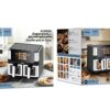 Hoco HJD85A 12L multi-function double-pot air fryer with large colorful screen(EU)(Russian version) black