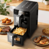 Hoco HJD90A 6L+6L double-bowl electric air fryer(EU)(Russian version) black
