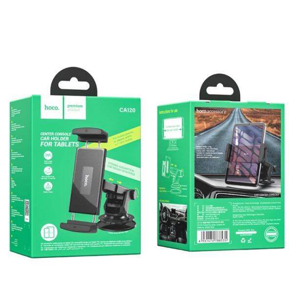 Hoco CA120 Prospering center console car holder for tablets black