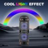 Sing-e ZQS8221 RGB Party Dual Speaker 8 inch 40W Black
