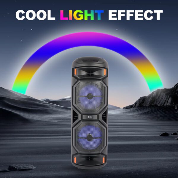 Sing-e ZQS8221 RGB Party Dual Speaker 8 inch 40W Black