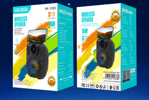 H7a1f21e4e5604fa6b385c9b58cd5b546H Kakusiga KK-3103 SHITING colorful lights wireless speaker Black