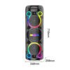 H9ed95a5859804baabbb75c1c23763acdK Sing-e ZQS6302 RGB Party Triple Speaker 6,5 inch 30W Black