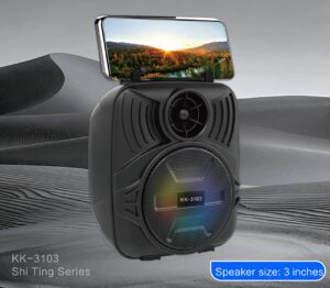 Hef6c9a5740c94b4791e88029b7af76c0t Kakusiga KK-3103 SHITING colorful lights wireless speaker Black