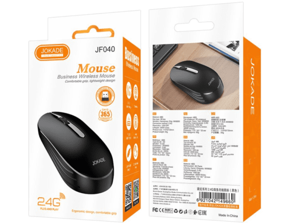 Jokade JF040 XIAOLONG Series 2.4G Business Wireless Mouse Black