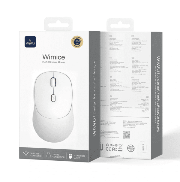 Wiwu 2.4G Wireless Mouse WM112 White