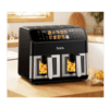 Hoco HJD86A 12L double-pot air fryer with large colorful touch screen(EU)(Russian version) black
