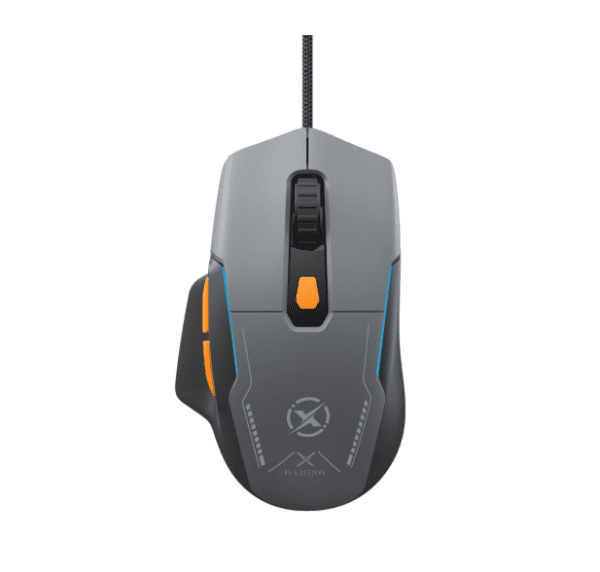 XO M14 Wired Six-Button Backlit Gaming Mouse Gray