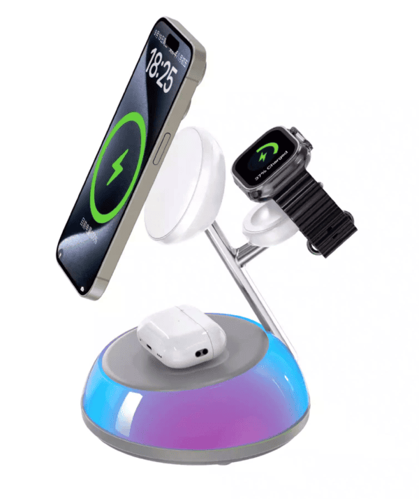 Wiwu Aurora Qi2.0 3 in 1 Wireless Charger Wi-W036 White