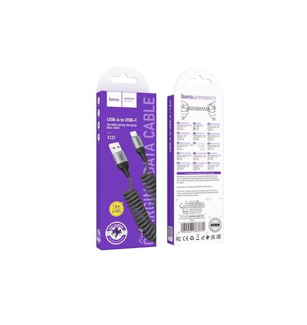 Hoco X121 Nuevo charging data cable Type-C black