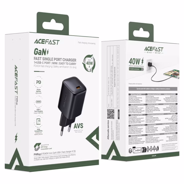 acefast-a136-pd40w-gan-usbc-wall-charger-eu-packaging AceFast A136 PD40W mini GaN USB-C fast charger,black(EU)