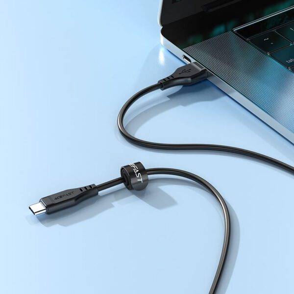 AceFast C3-04 USB-A to USB-C TPE charging data cable,black