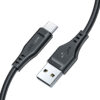 AceFast C3-04 USB-A to USB-C TPE charging data cable,black
