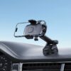 AceFast D57 one-key lock car holder for dashboard,black