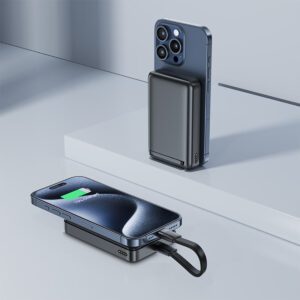 AceFast M11 PD30W Qi2 magnetic wireless charging power bank,black